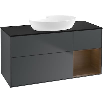 Tvättställsskåp Villeroy & Boch Finion med 3 Lådor Hylla och Bänkskiva för Fristående Tvättställ från Artis & Collaro