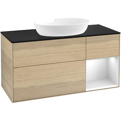 Tvättställsskåp Villeroy & Boch Finion med 3 Lådor Hylla och Bänkskiva för Fristående Tvättställ från Artis & Collaro