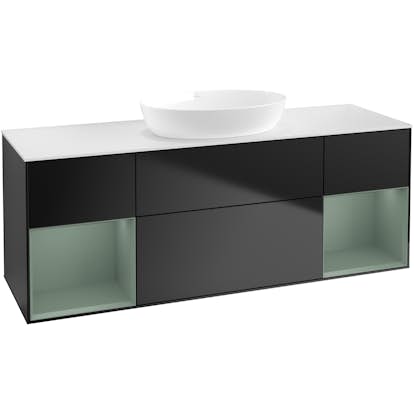 Tvättställsskåp Villeroy & Boch Finion med Två Hyllor och Bänkskiva för Fristående Tvättställ från Artis & Collaro