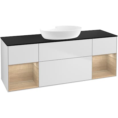 Tvättställsskåp Villeroy & Boch Finion med Två Hyllor och Bänkskiva för Fristående Tvättställ från Artis & Collaro