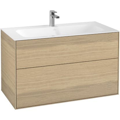 Tvättställsskåp Villeroy & Boch Finion med 2 Lådor för Inbyggt Tvättställ