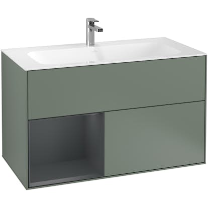 Tvättställsskåp Villeroy & Boch Finion med 2 Lådor och Hylla för Inbyggt Tvättställ