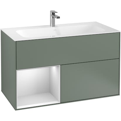 Tvättställsskåp Villeroy & Boch Finion med 2 Lådor och Hylla för Inbyggt Tvättställ