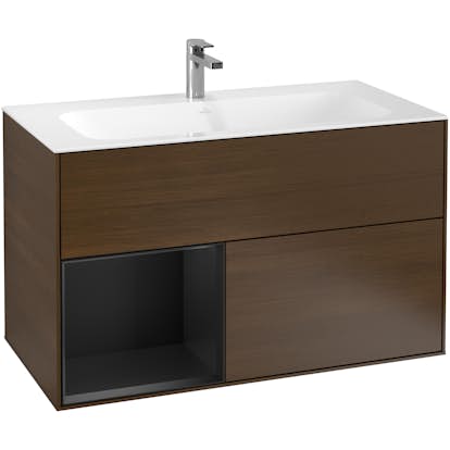 Tvättställsskåp Villeroy & Boch Finion med 2 Lådor och Hylla för Inbyggt Tvättställ