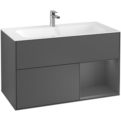 Tvättställsskåp Villeroy & Boch Finion med 2 Lådor och Hylla för Inbyggt Tvättställ