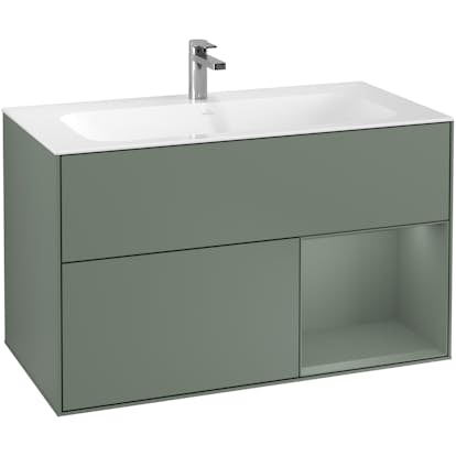 Tvättställsskåp Villeroy & Boch Finion med 2 Lådor och Hylla för Inbyggt Tvättställ