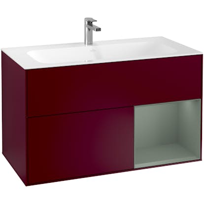 Tvättställsskåp Villeroy & Boch Finion med 2 Lådor och Hylla för Inbyggt Tvättställ
