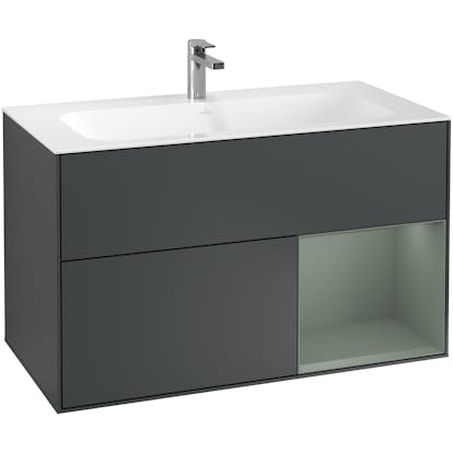 Tvättställsskåp Villeroy & Boch Finion med 2 Lådor och Hylla för Inbyggt Tvättställ