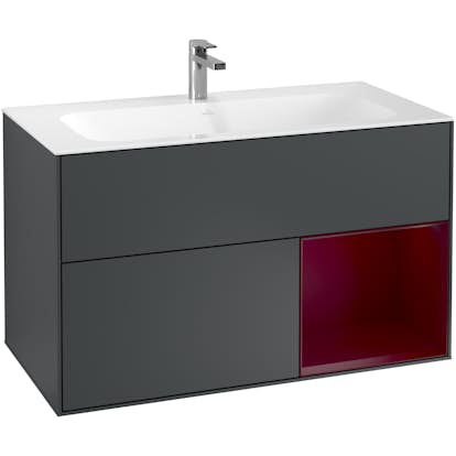Tvättställsskåp Villeroy & Boch Finion med 2 Lådor och Hylla för Inbyggt Tvättställ