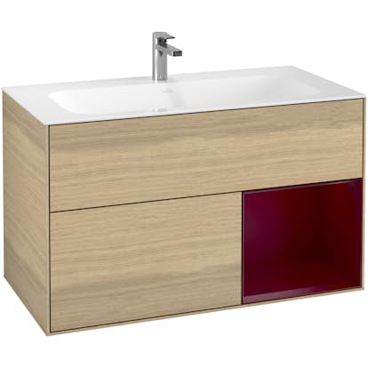 Tvättställsskåp Villeroy & Boch Finion med 2 Lådor och Hylla för Inbyggt Tvättställ