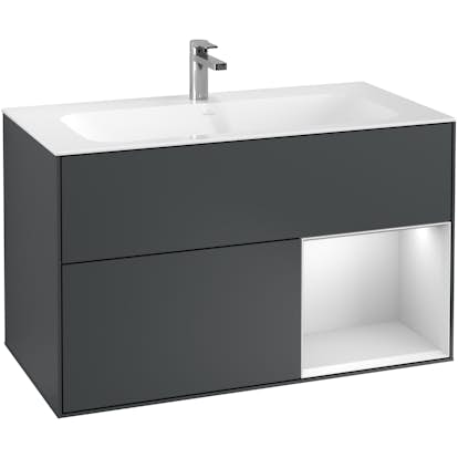 Tvättställsskåp Villeroy & Boch Finion med 2 Lådor och Hylla för Inbyggt Tvättställ