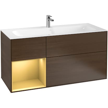 Tvättställsskåp Villeroy & Boch Finion med 3 Lådor och Hylla för Inbyggt Tvättställ