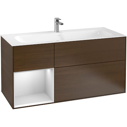 Tvättställsskåp Villeroy & Boch Finion med 3 Lådor och Hylla för Inbyggt Tvättställ