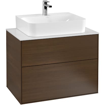 Tvättställsskåp Villeroy & Boch Finion med 2 Lådor och Bänkskiva för Centrerat Tvättställ