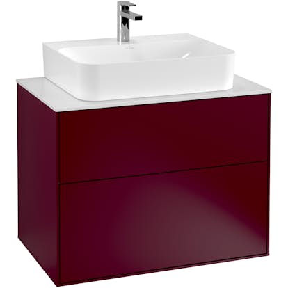 Tvättställsskåp Villeroy & Boch Finion med 2 Lådor och Bänkskiva för Centrerat Tvättställ