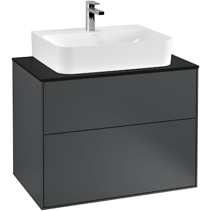 Tvättställsskåp Villeroy & Boch Finion med 2 Lådor och Bänkskiva för Centrerat Tvättställ