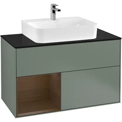 Tvättställsskåp Villeroy & Boch Finion med 2 Lådor Hylla och Bänkskiva för Centrerat Tvättställ