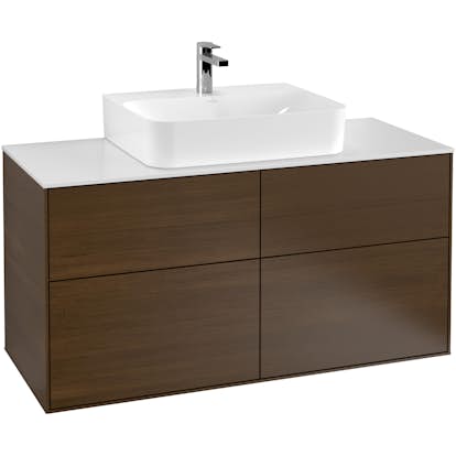 Tvättställsskåp Villeroy & Boch Finion med 4 Lådor och Bänkskiva för Centrerat Tvättställ