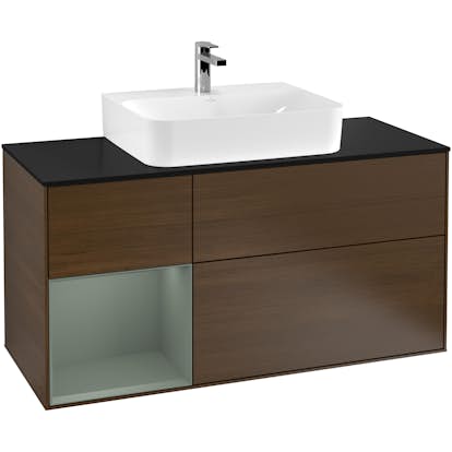 Tvättställsskåp Villeroy & Boch Finion med 3 Lådor Hylla och Bänkskiva för Centrerat Tvättställ