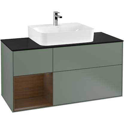 Tvättställsskåp Villeroy & Boch Finion med 3 Lådor Hylla och Bänkskiva för Centrerat Tvättställ
