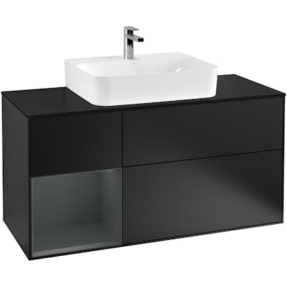 Tvättställsskåp Villeroy & Boch Finion med 3 Lådor Hylla och Bänkskiva för Centrerat Tvättställ