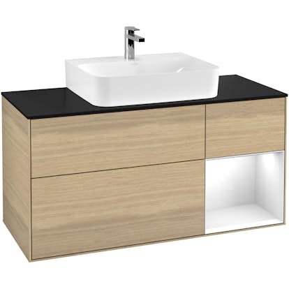 Tvättställsskåp Villeroy & Boch Finion med 3 Lådor Hylla och Bänkskiva för Centrerat Tvättställ