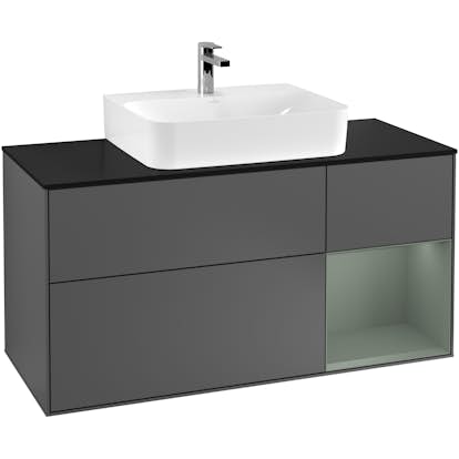 Tvättställsskåp Villeroy & Boch Finion med 3 Lådor Hylla och Bänkskiva för Centrerat Tvättställ