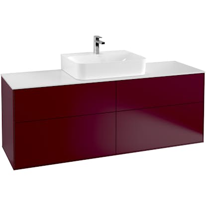 Tvättställsskåp Villeroy & Boch Finion med 4 Lådor och Bänkskiva för Centrerat Tvättställ
