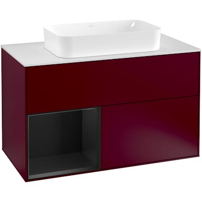 Tvättställsskåp Villeroy & Boch Finion med 2 Lådor Hylla och Bänkskiva för Fristående Tvättställ