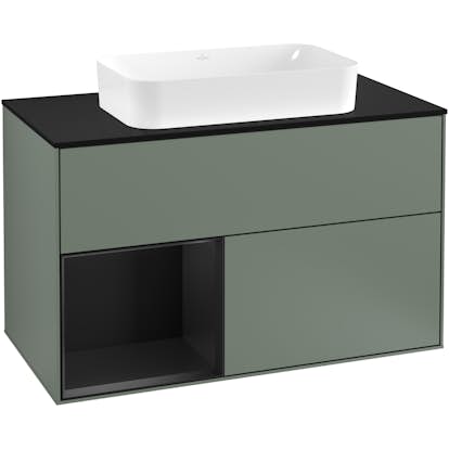 Tvättställsskåp Villeroy & Boch Finion med 2 Lådor Hylla och Bänkskiva för Fristående Tvättställ