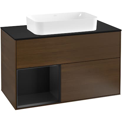 Tvättställsskåp Villeroy & Boch Finion med 2 Lådor Hylla och Bänkskiva för Fristående Tvättställ