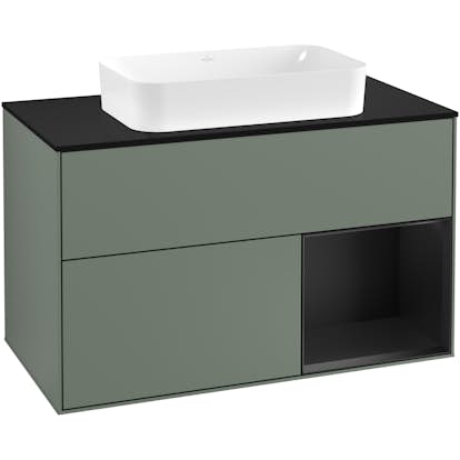 Tvättställsskåp Villeroy & Boch Finion med 2 Lådor Hylla och Bänkskiva för Fristående Tvättställ