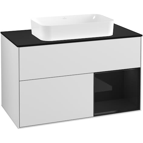 Tvättställsskåp Villeroy & Boch Finion med 2 Lådor Hylla och Bänkskiva för Fristående Tvättställ