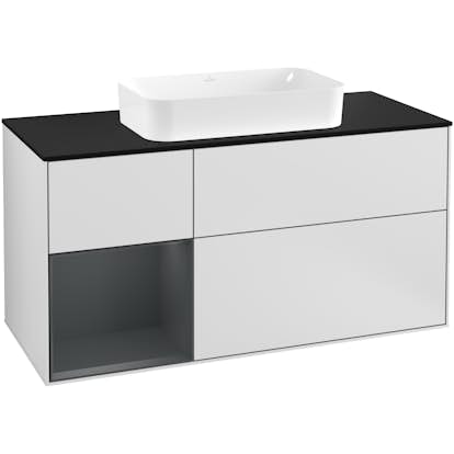 Tvättställsskåp Villeroy & Boch Finion med 3 Lådor Hylla och Bänkskiva för Fristående Tvättställ