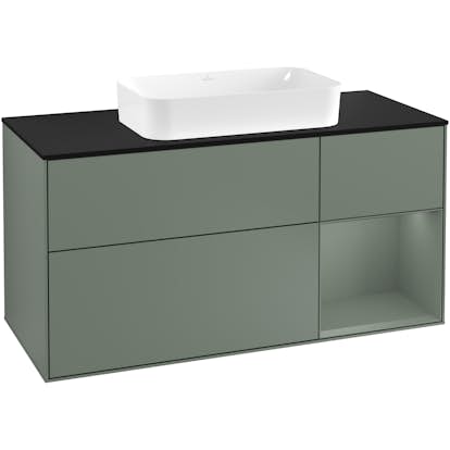 Tvättställsskåp Villeroy & Boch Finion med 3 Lådor Hylla och Bänkskiva för Fristående Tvättställ