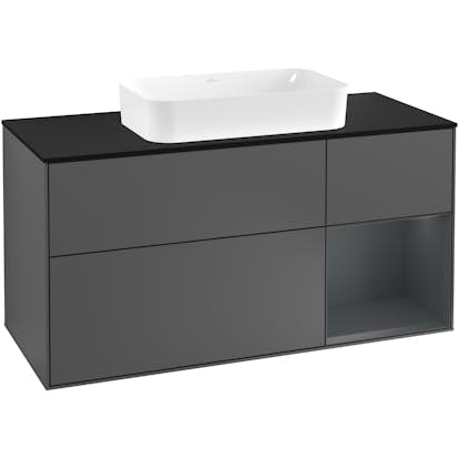 Tvättställsskåp Villeroy & Boch Finion med 3 Lådor Hylla och Bänkskiva för Fristående Tvättställ