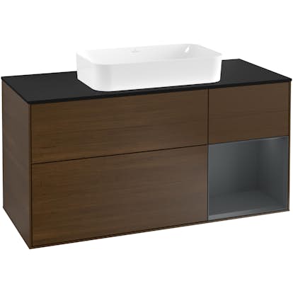 Tvättställsskåp Villeroy & Boch Finion med 3 Lådor Hylla och Bänkskiva för Fristående Tvättställ
