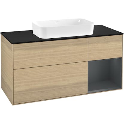 Tvättställsskåp Villeroy & Boch Finion med 3 Lådor Hylla och Bänkskiva för Fristående Tvättställ