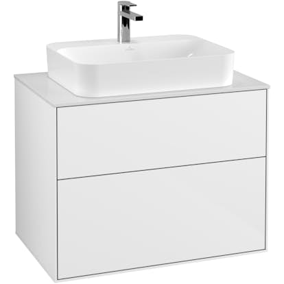 Tvättställsskåp Villeroy & Boch Finion med 2 Lådor och Bänkskiva för Ytmonterat Tvättställ