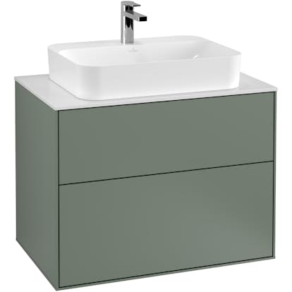 Tvättställsskåp Villeroy & Boch Finion med 2 Lådor och Bänkskiva för Ytmonterat Tvättställ