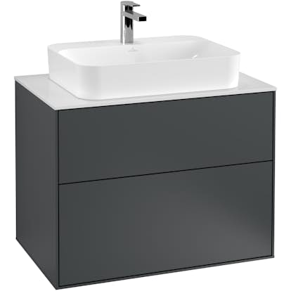 Tvättställsskåp Villeroy & Boch Finion med 2 Lådor och Bänkskiva för Ytmonterat Tvättställ