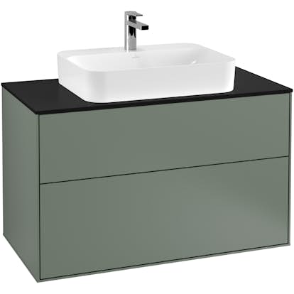 Tvättställsskåp Villeroy & Boch Finion med 2 Lådor och Bänkskiva för Ytmonterat Tvättställ