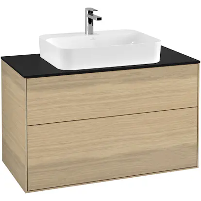 Tvättställsskåp Villeroy & Boch Finion med 2 Lådor och Bänkskiva för Ytmonterat Tvättställ