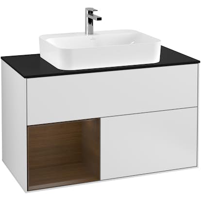 Tvättställsskåp Villeroy & Boch Finion med 2 Lådor Hylla och Bänkskiva för Ytmonterat Tvättställ