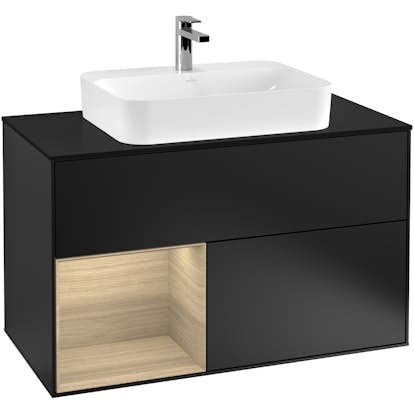 Tvättställsskåp Villeroy & Boch Finion med 2 Lådor Hylla och Bänkskiva för Ytmonterat Tvättställ