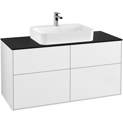 Tvättställsskåp Villeroy & Boch Finion med 4 Lådor och Bänkskiva för Ytmonterat Tvättställ