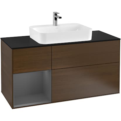 Tvättställsskåp Villeroy & Boch Finion med 3 Lådor Hylla och Bänkskiva för Ytmonterat Tvättställ