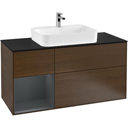 Tvättställsskåp Villeroy & Boch Finion med 3 Lådor Hylla och Bänkskiva för Ytmonterat Tvättställ