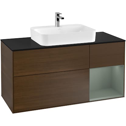 Tvättställsskåp Villeroy & Boch Finion med 3 Lådor Hylla och Bänkskiva för Ytmonterat Tvättställ