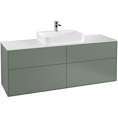 Tvättställsskåp Villeroy & Boch Finion med 4 Lådor och Bänkskiva för Ytmonterat Tvättställ